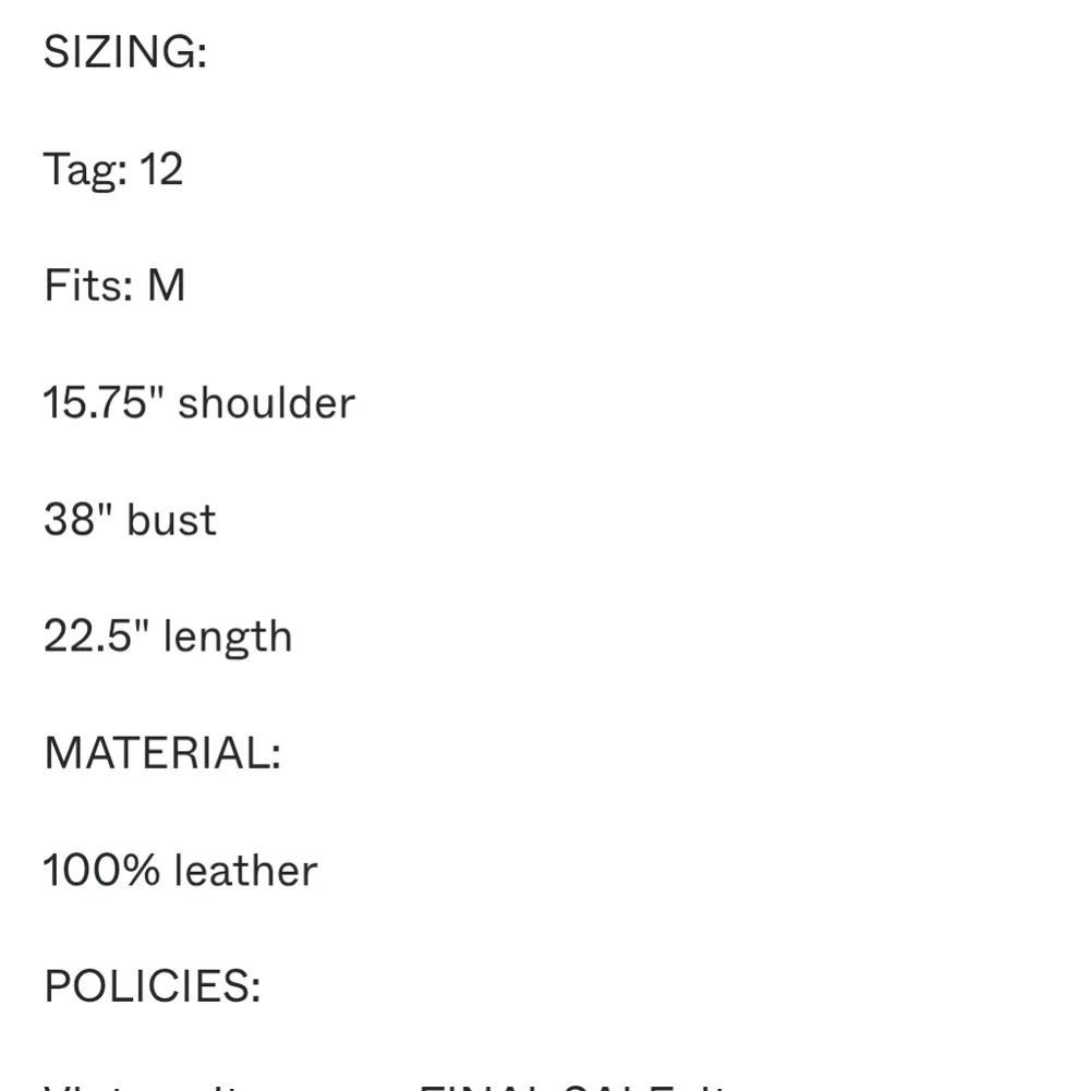 Cache Vintage Black Leather Jacket with Studs and Fur Sz 12 - Picture 11 of 14